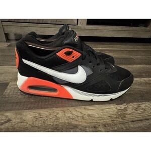 Nike Men’s Black White Orange Air Max-Style Sneakers